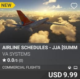 Airline Schedules - JJA [Summer 2025] by VA SYSTEMS. USD $9.99