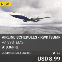 Airline Schedules - RWD [Summer 2025] by VA SYSTEMS. USD $8.99