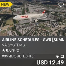 Airline Schedules - SWR [Summer 2025] by VA SYSTEMS. USD $12.49