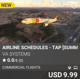Airline Schedules - TAP [Summer 2025] by VA SYSTEMS. USD $9.99