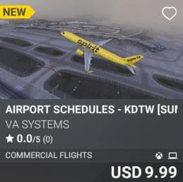 Airport Schedules - KDTW [Summer 2025] by VA SYSTEMS. USD $9.99
