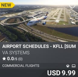 Airport Schedules - KFLL [Summer 2025] by VA SYSTEMS. USD $9.99