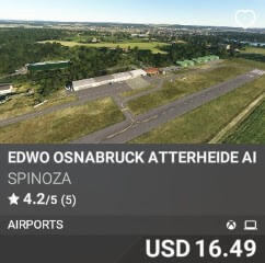 EDWO OSNABRUCK ATTERHEIDE AIRPORT by SPINOZA. USD $16.49