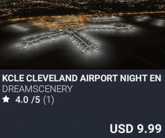 KCLE Cleveland Airport Lights 2024 Edition by DreamScenery. USD $9.99