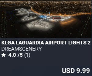 KLGA LaGuardia Airport Lights 2024 Edition by DreamScenery. USD $9.99