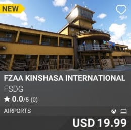 FZAA Kinshasa International Airport by FSDG. USD $19.99