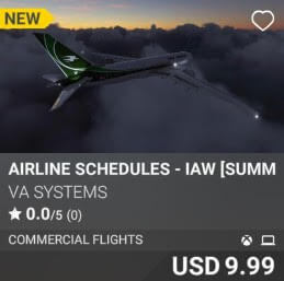 Airline Schedules - IAW [Summer 2025] by VA SYSTEMS. USD $9.99