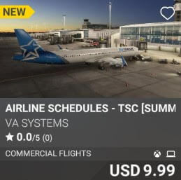 Airline Schedules - TSC [Summer 2025] by VA SYSTEMS. USD $9.99