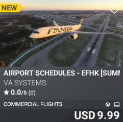 Airport Schedules - EFHK [Summer 2025] by VA SYSTEMS. USD $9.99