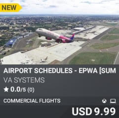 Airport Schedules - EPWA [Summer 2025] by VA SYSTEMS. USD $9.99