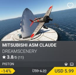 Mitsubishi A5M Claude by Dreamscenery. USD $6.99 (on sale for 5.99)