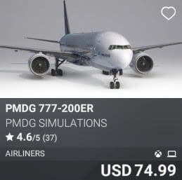 PMDG 777-200ER by PMDG Simulations. USD $74.99