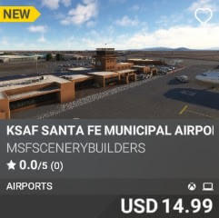 KSAF Santa Fe Municipal Airport by msfscenerybuilders. USD $14.99