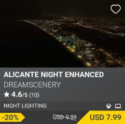 Alicante Night Enhanced by DreamScenery. USD $9.99 (on sale for 7.99)