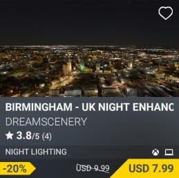 Birmingham - UK Night Enhanced by DreamScenery. USD $9.99 (on sale for 7.99)