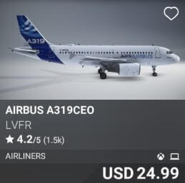 Airbus A319ceo by lvfr. USD $24.99