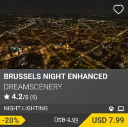 Brussels Night Enhanced by DreamScenery. USD $9.99 (on sale for 7.99)