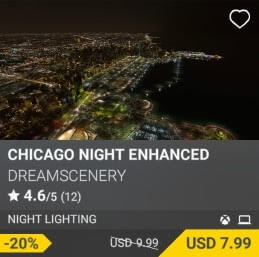 Chicago Night Enhanced by DreamScenery. USD $9.99 (on sale for 7.99)