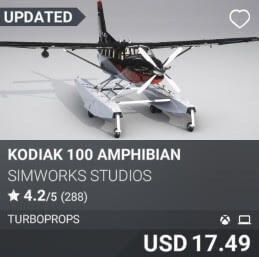 Kodiak 100 Amphibian by SimWorks Studios. USD $17.49