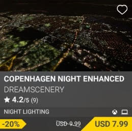 Copenhagen Night Enhanced by DreamScenery. USD $9.99 (on sale for 7.99)