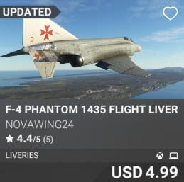 F-4 Phantom 1435 Flight Livery Pack by Novawing24. USD $4.99