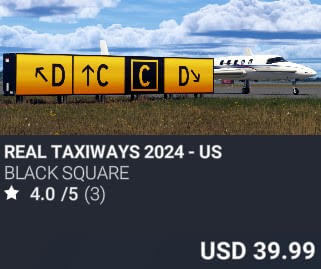 Real Taxiways 2024 - US by Black Square. USD $39.99