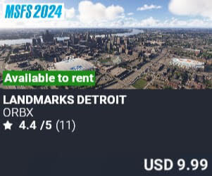 Landmarks Detroit by Orbx. USD $9.99