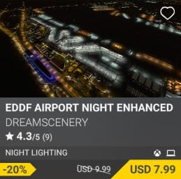 EDDF AIRPORT NIGHT ENHANCED by DreamScenery. USD $9.99 (on sale for 7.99)