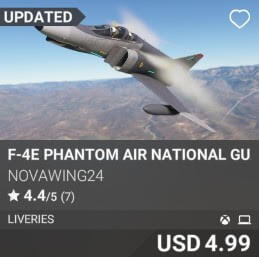 F-4E Phantom Air National Guard Livery Pack by Novawing24. USD $4.99