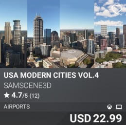 USA Modern Cities Vol.4 by SamScene3D. USD $22.99