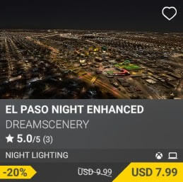El Paso Night Enhanced by DreamScenery. USD $9.99 (on sale for 7.99)