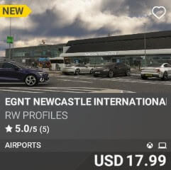 EGNT Newcastle International Airport by RW Profiles. USD $17.99