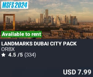 Landmarks Dubai City Pack by Orbx. USD $7.99