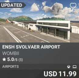 ENSH Svolvaer Airport by Wombii. USD $11.99