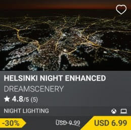 Helsinki Night Enhanced by DreamScenery. USD $9.99 (on sale for 6.99)