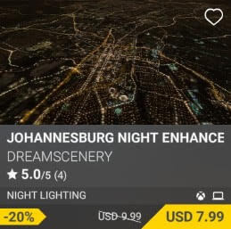 Johannesburg Night Enhanced by DreamScenery. USD $9.99 (on sale for 7.99)