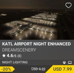 KATL AIRPORT NIGHT ENHANCED by DreamScenery. USD $9.99 (on sale for 7.99)