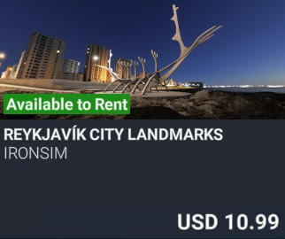 Reykjavík City Landmarks by Ironsim. USD $10.99