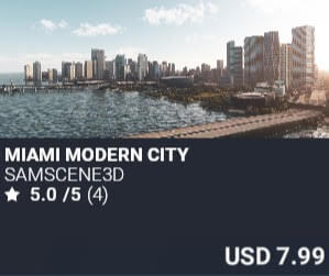 Miami Modern City by SamScene3D. USD $7.99