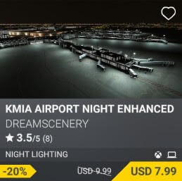 KMIA Airport Night Enhanced by DreamScenery. USD $9.99 (on sale for 7.99)