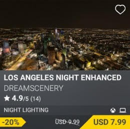 Los Angeles Night Enhanced by DreamScenery. USD $9.99 (on sale for 7.99)