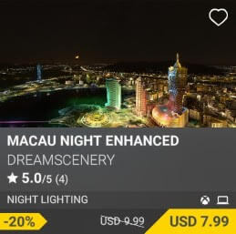 Macau Night Enhanced by DreamScenery. USD $9.99 (on sale for 7.99)