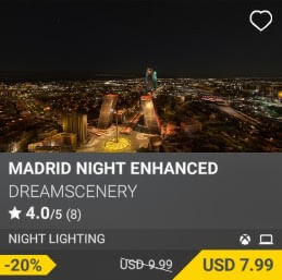 Madrid Night Enhanced by DreamScenery. USD $9.99 (on sale for 7.99)