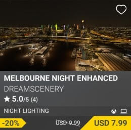 Melbourne Night Enhanced by DreamScenery. USD $9.99 (on sale for 7.99)