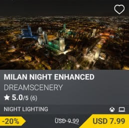 Milan Night Enhanced by DreamScenery. USD $9.99 (on sale for 7.99)