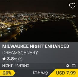 Milwaukee Night Enhanced by DreamScenery. USD $9.99 (on sale for 7.99)