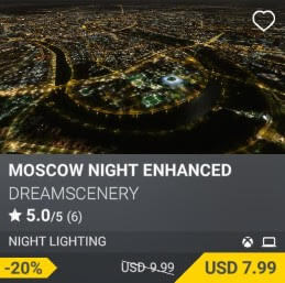 Moscow Night Enhanced by DreamScenery. USD $9.99 (on sale for 7.99)