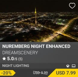 Nuremberg Night Enhanced by DreamScenery. USD $9.99 (on sale for 7.99)