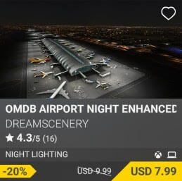 OMDB Airport Night Enhanced by DreamScenery. USD $9.99 (on sale for 7.99)