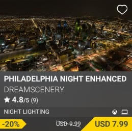 Philadelphia Night Enhanced by DreamScenery. USD $9.99 (on sale for 7.99)